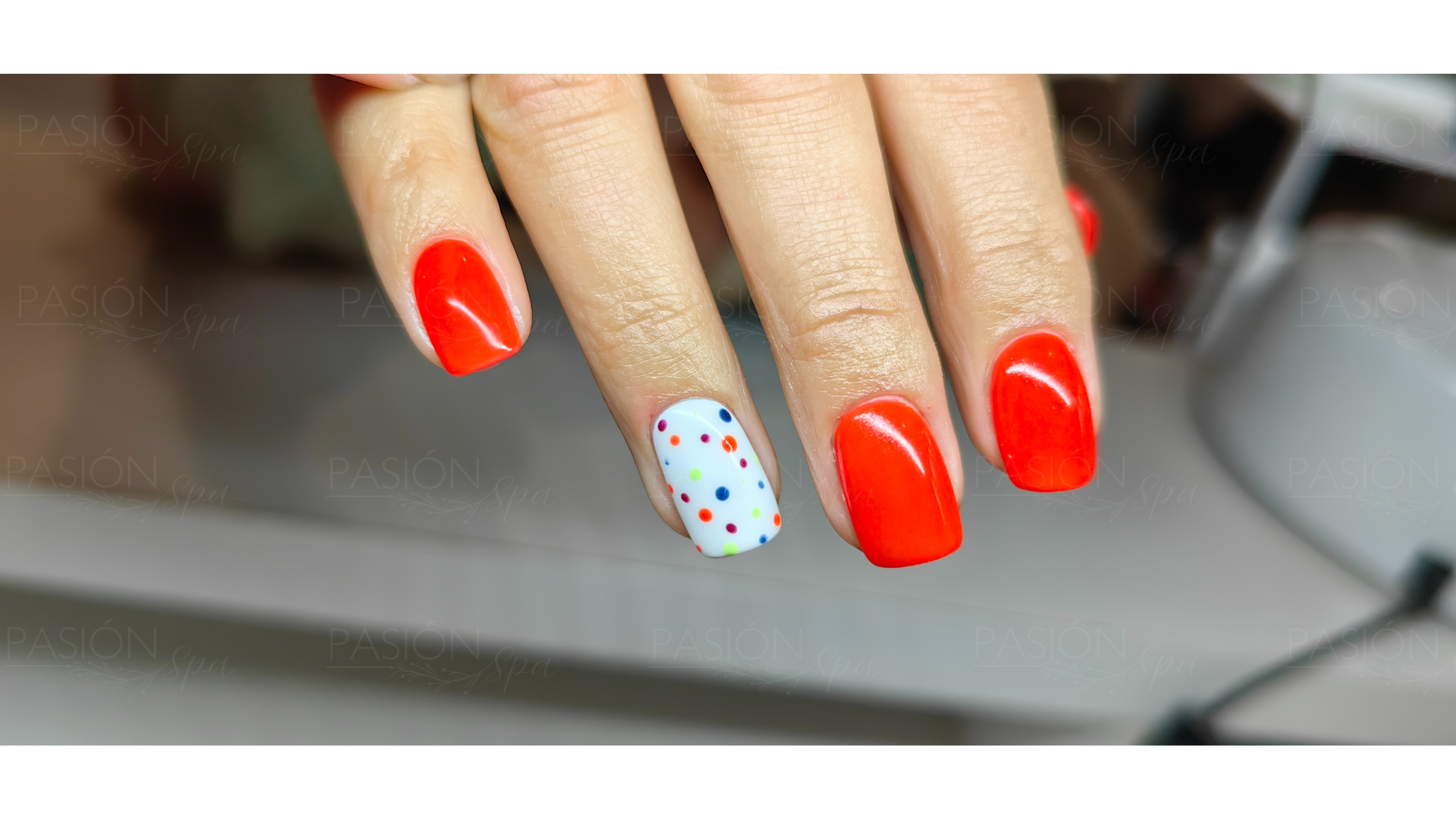 Orange dots
